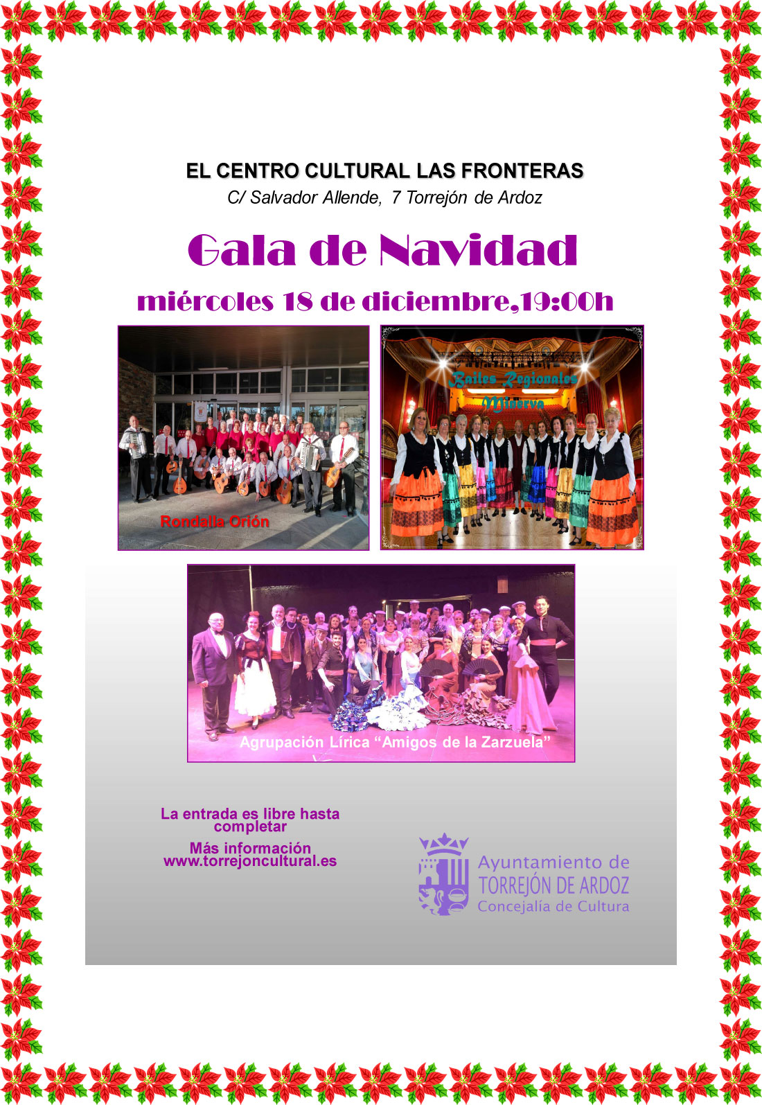Gala de Navidad del Centro Cultural Las Fronteras