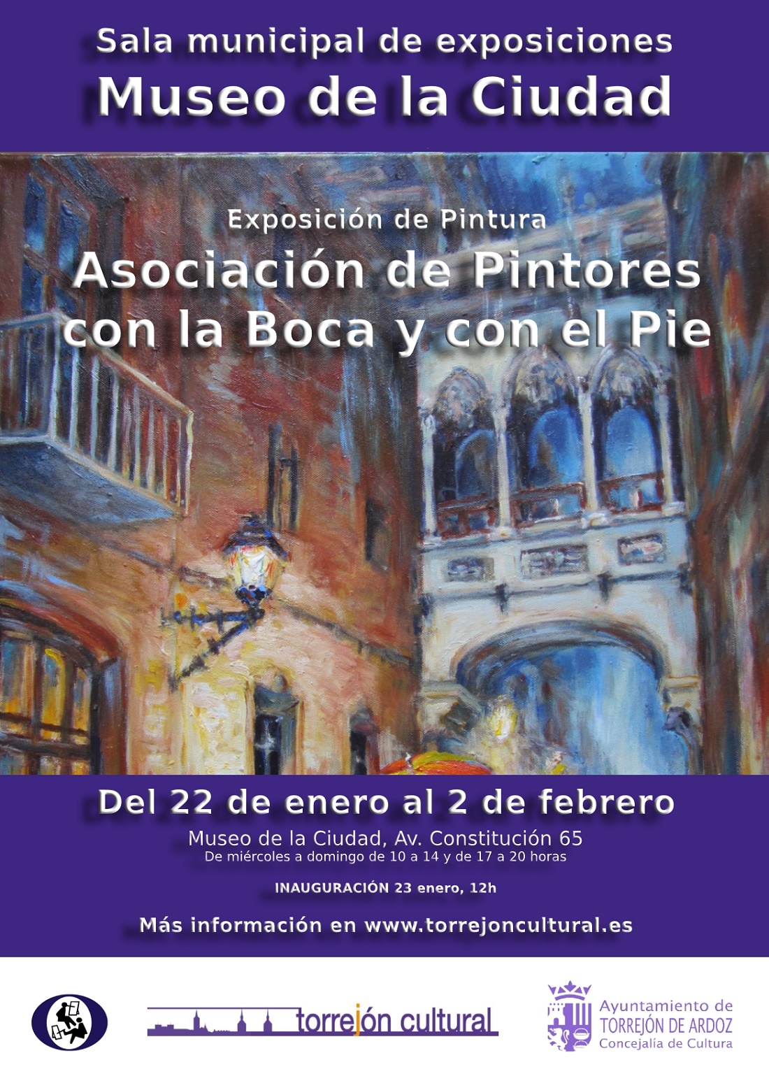 Exposición de Pintura Asocación de Pintores con la Boca y con el Pie