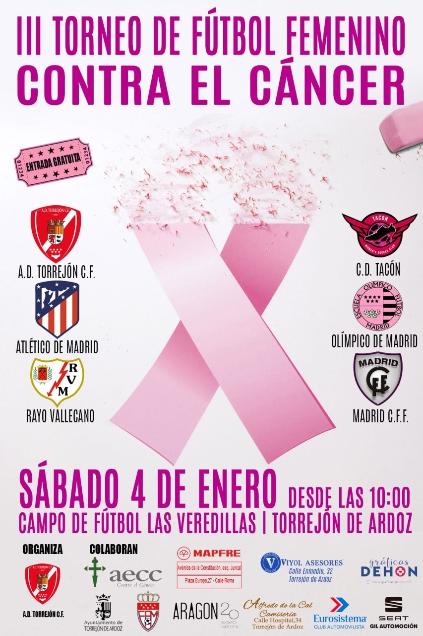 Torneo de fútbol femenino contra el cáncer