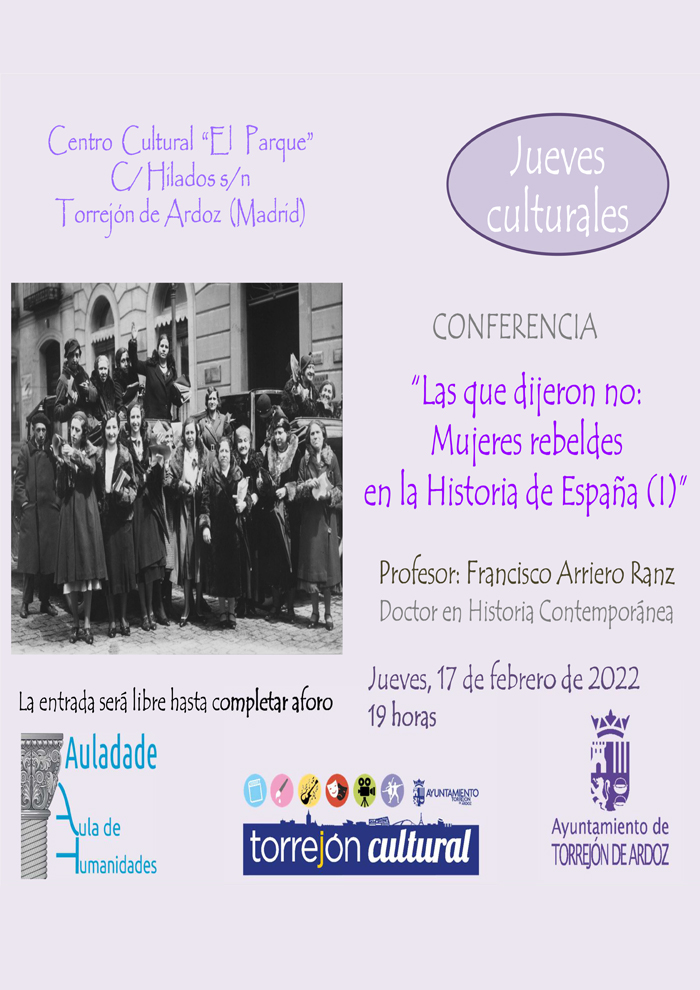 Conferencia: Las que dijeron no: Mujeres rebeldes en la historia de España