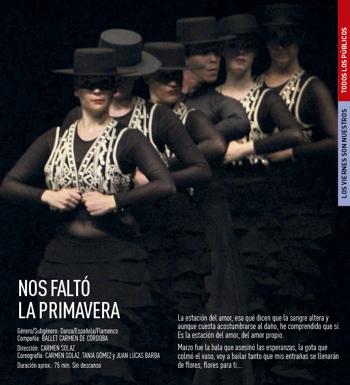 El Ballet Carmen de Córdoba, la obra “Quitamiedos” y “Totally Tina”, un tributo a Tina Turner, este fin de semana en la programación del Teatro municipal José María Rodero 
