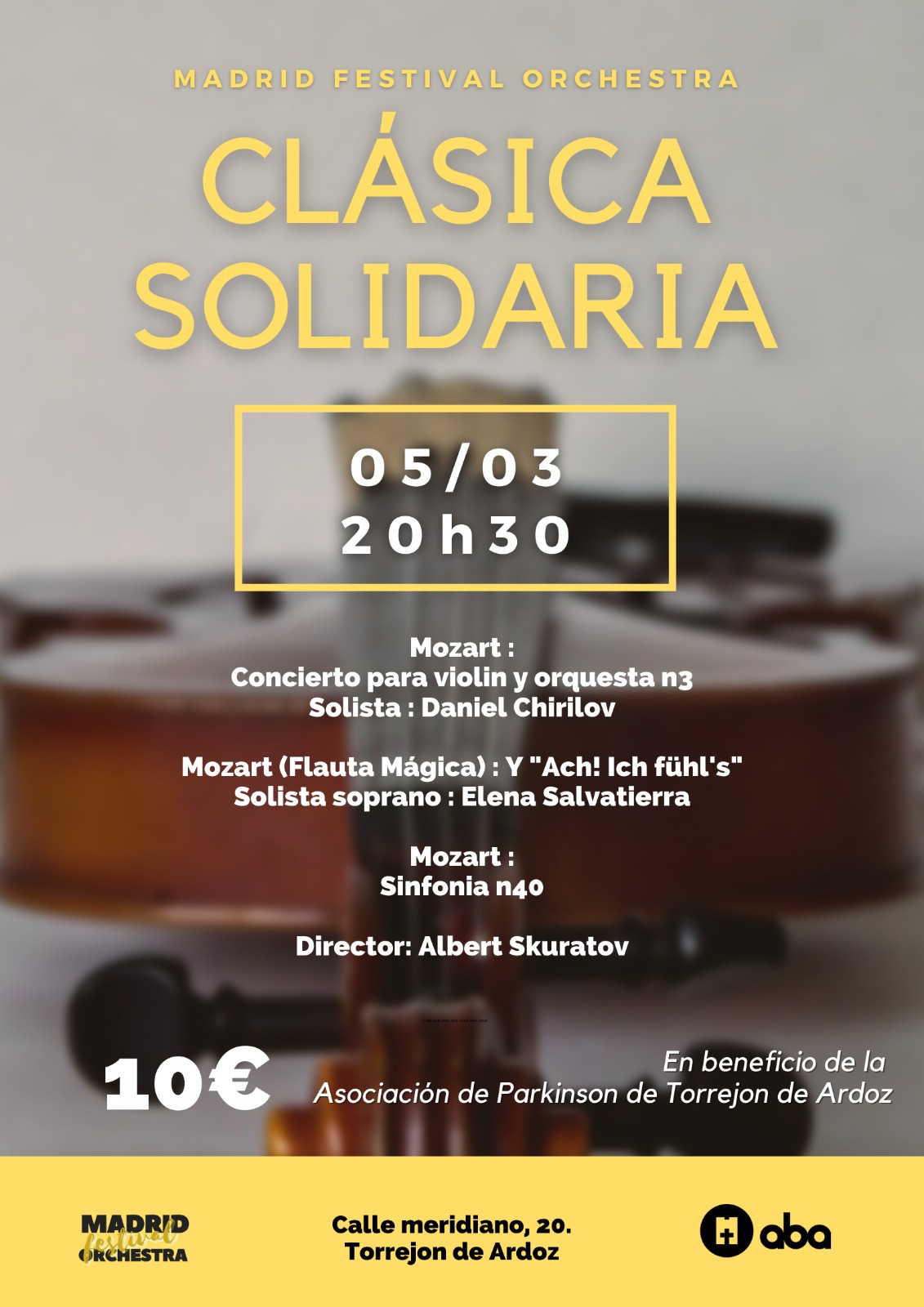 Clásica Solidaria a cargo de Madrid Festival Orchestra
