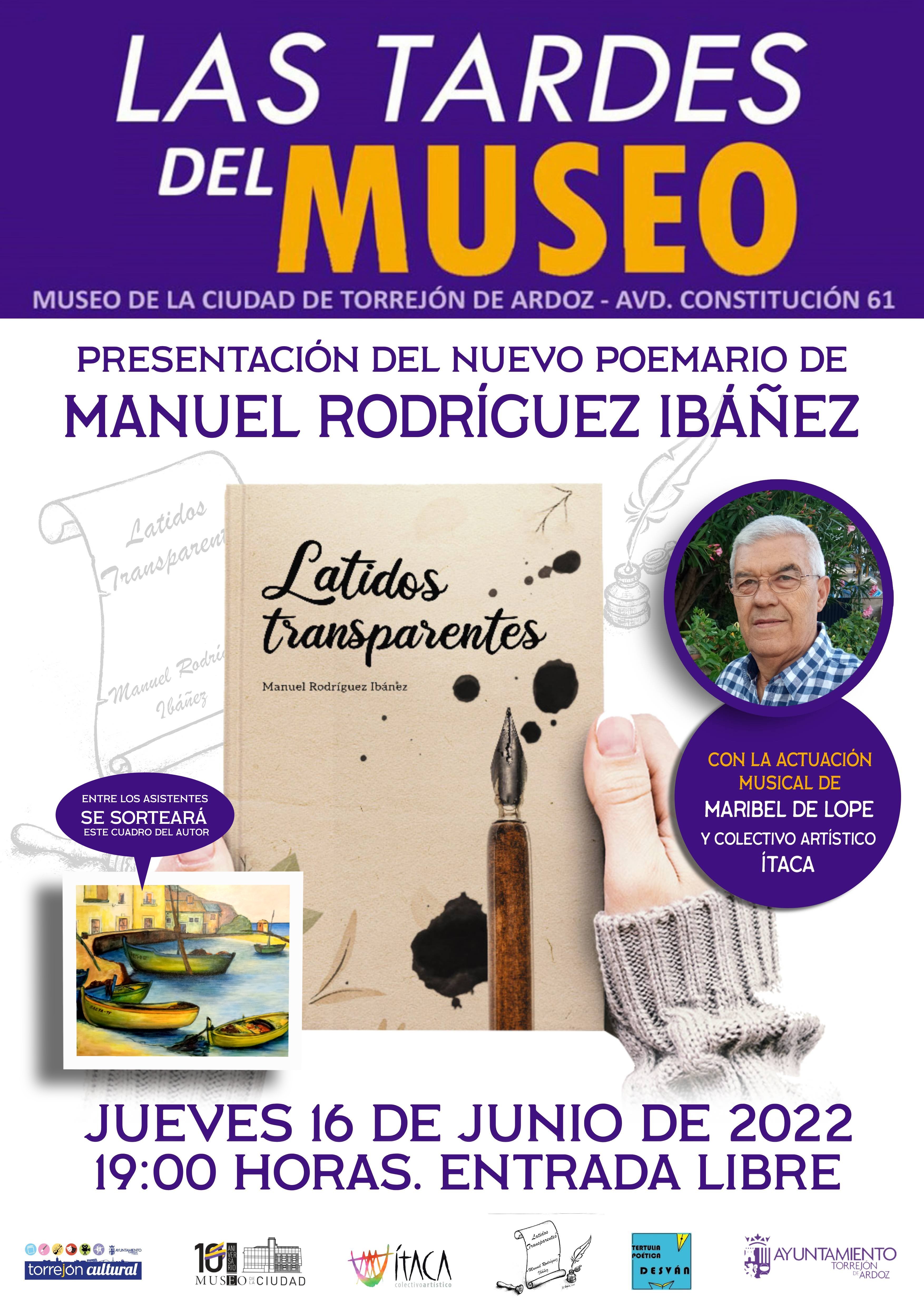 LAS TARDES DEL MUSEO - Presentación del nuevo poemario de Manuel Rodríguez Ibáñez
