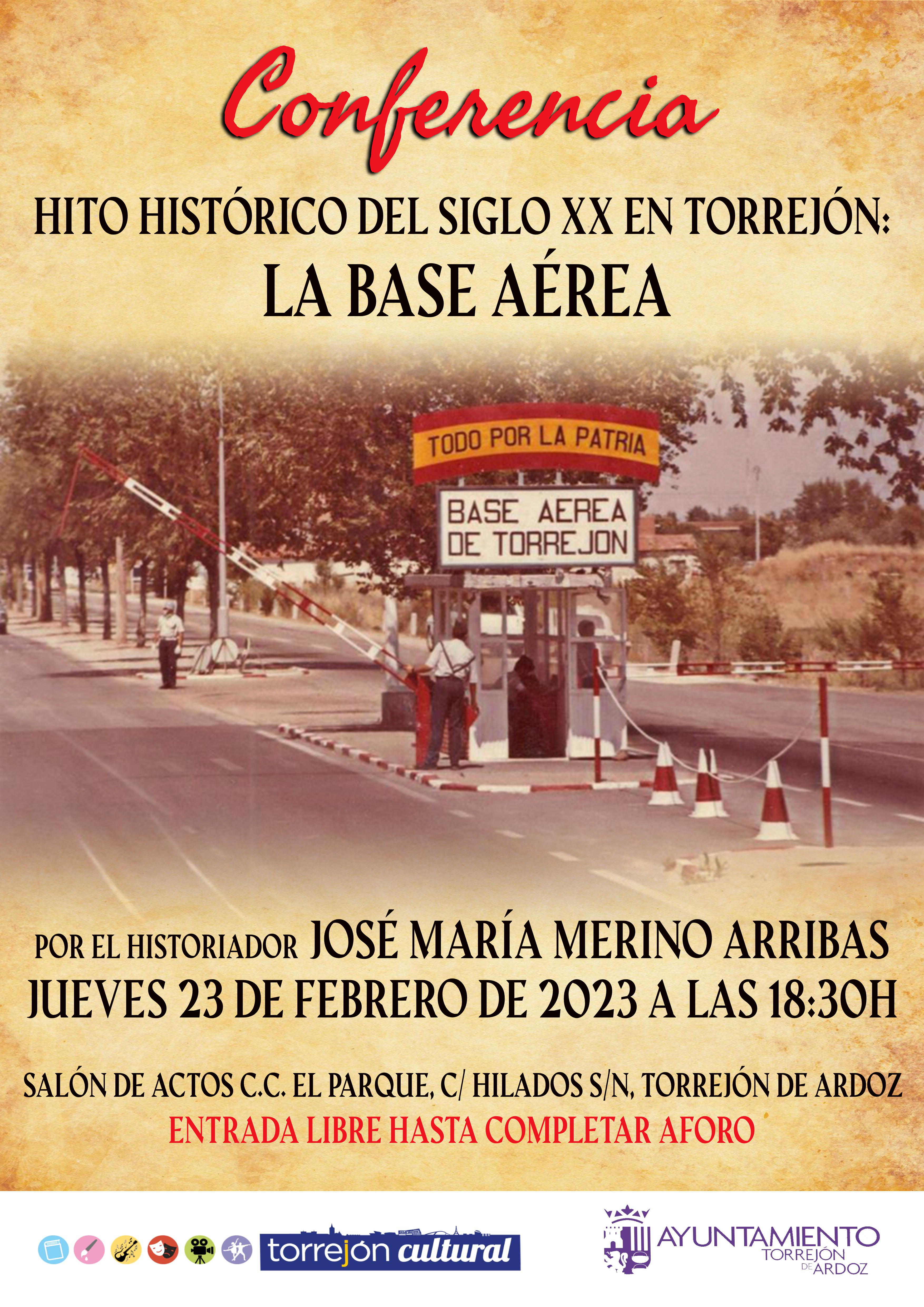 Conferencia: Hito histórico del siglo XX en Torrejón: La Base Aérea