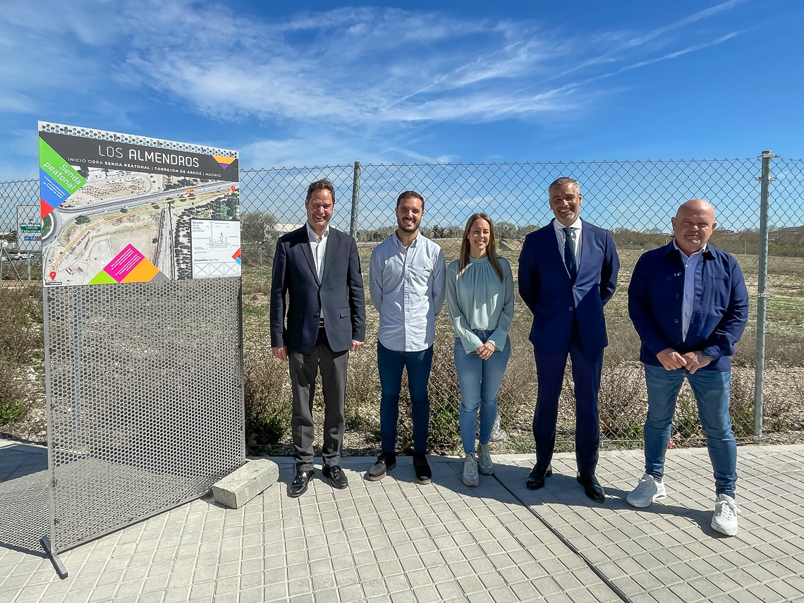 Una senda peatonal comunicará el Polígono Los Almendros y el casco urbano de Torrejón de Ardoz