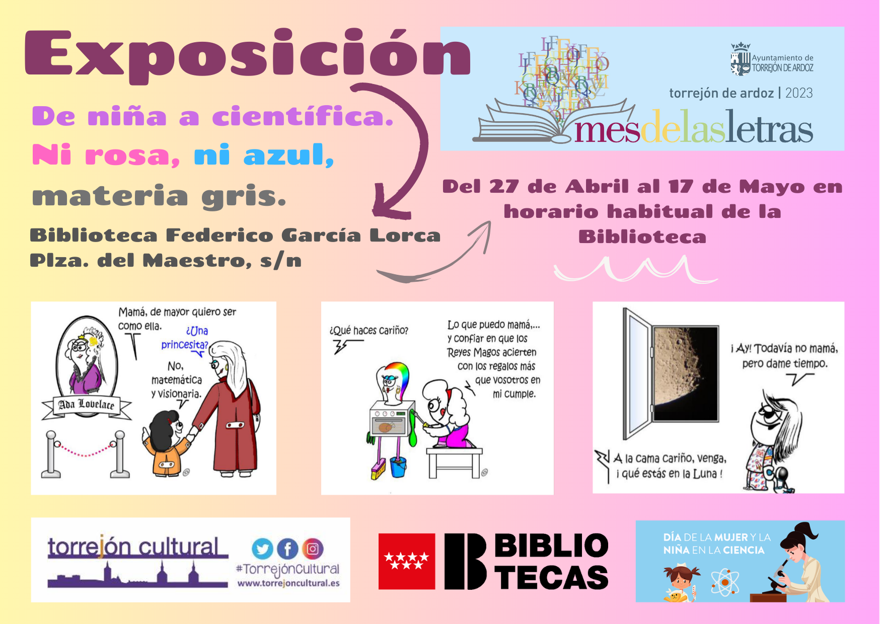 Exposición "De niña a científica"