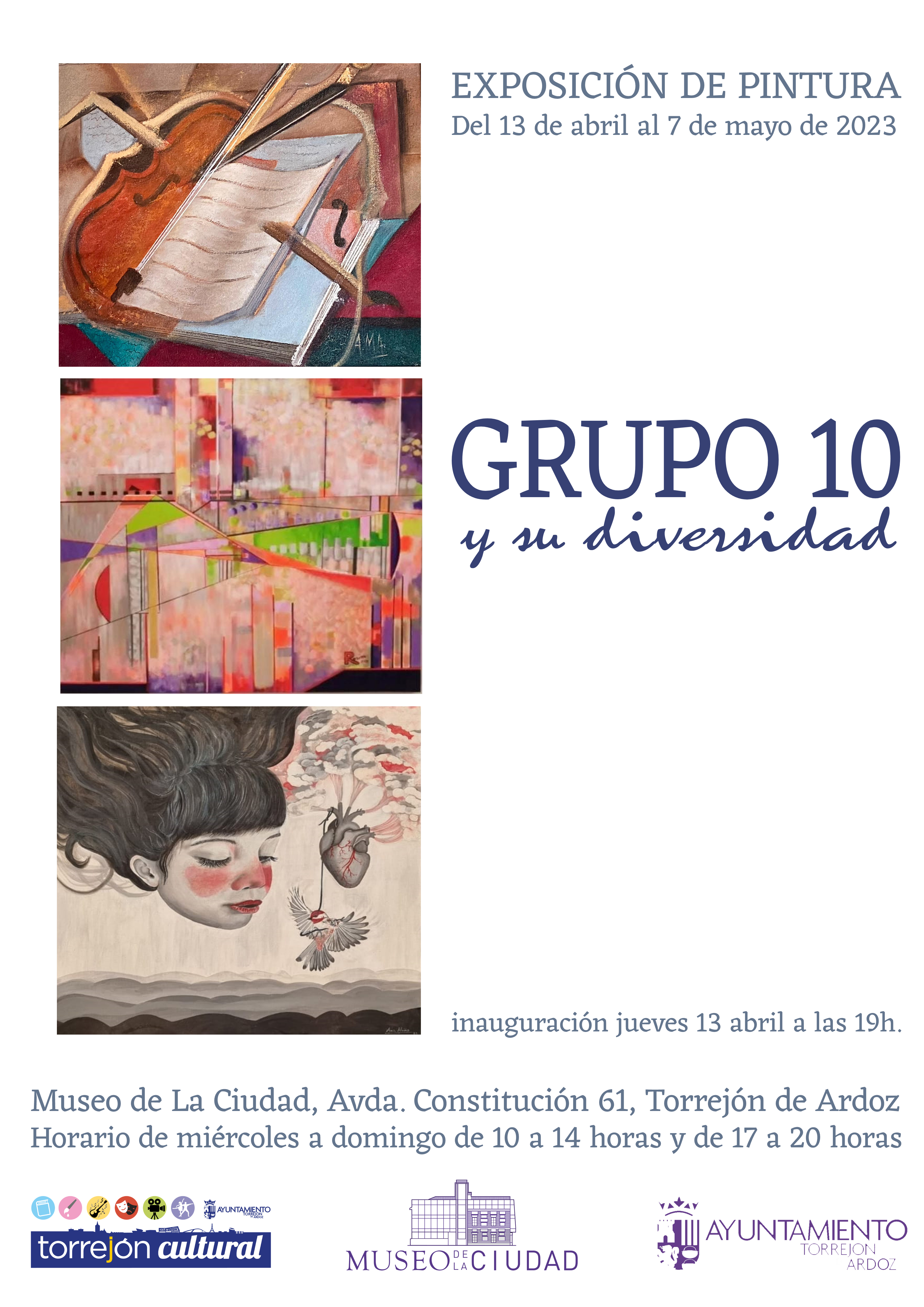 Exposición de pintura "Grupo 10 y su diversidad"