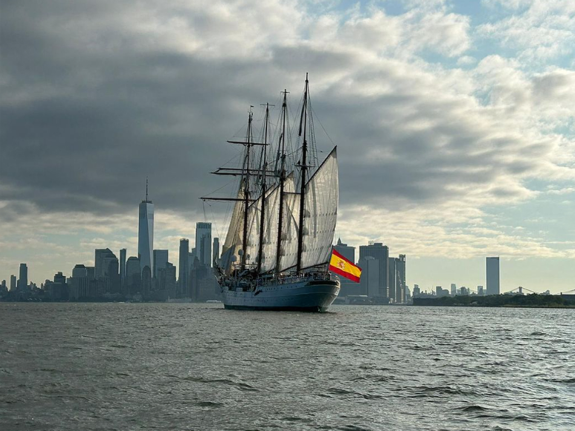 El torrejonero, Rubén García Alonso, embarcado en el Buque Escuela de la Armada Juan Sebastián de Elcano