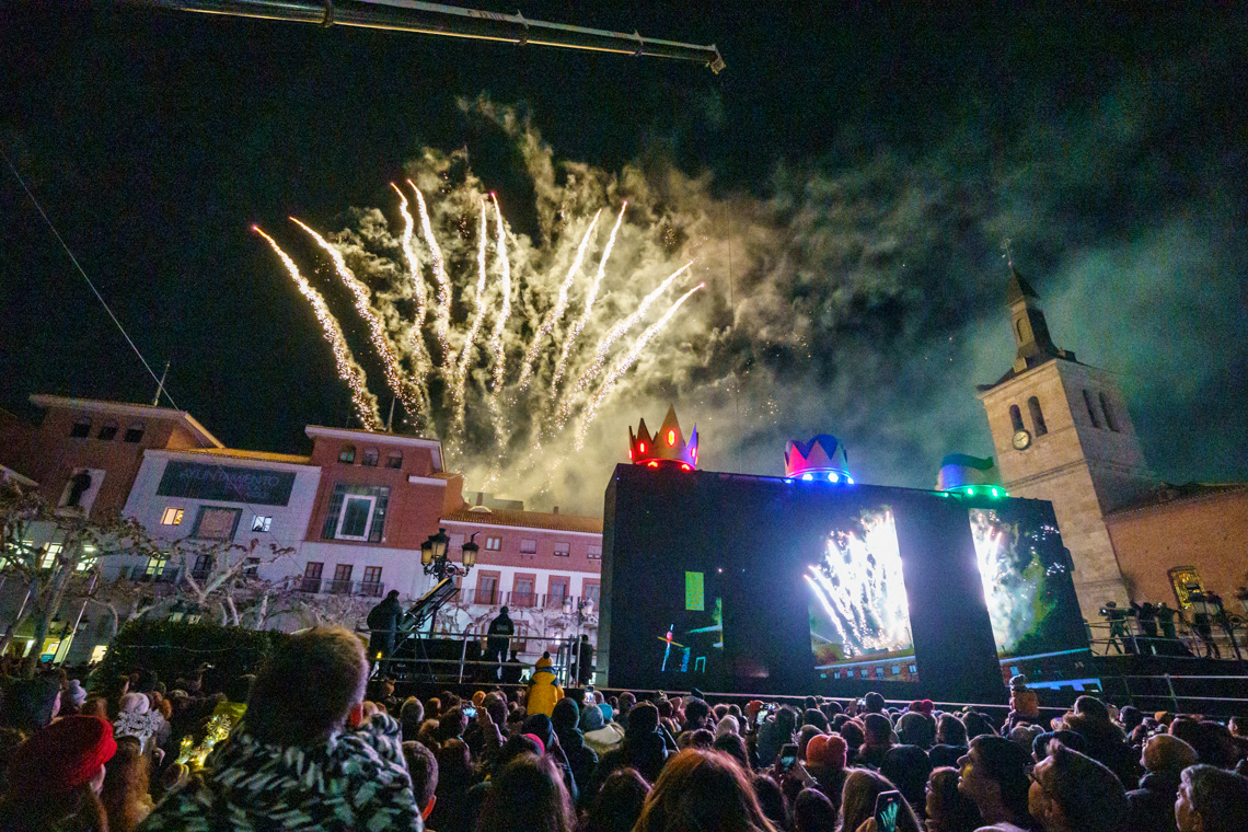 Gran Calbalgata de Reyes de Luz - Gran final de fuegos artificiales