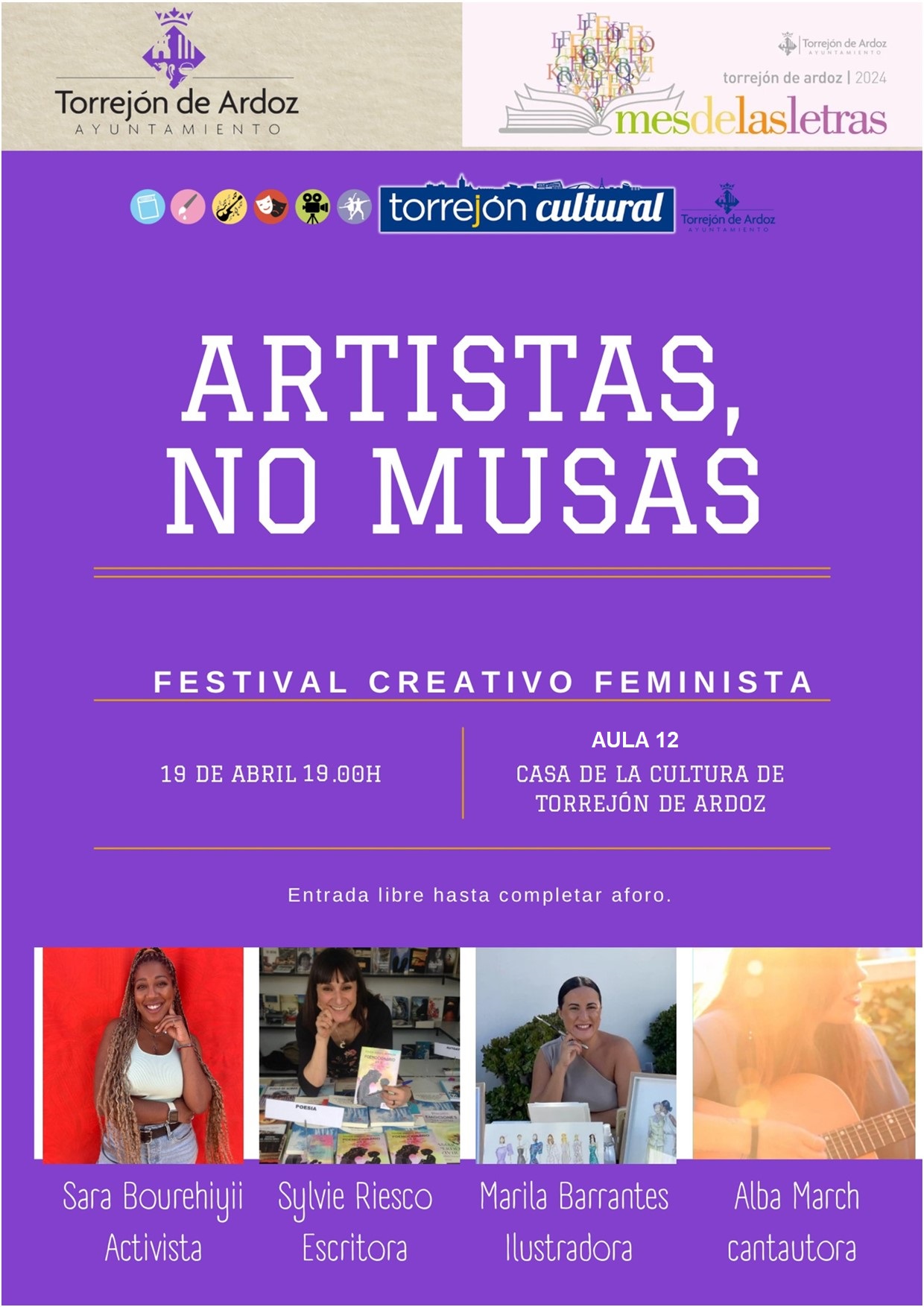 Festival creativo feminista: Artistas, no musas