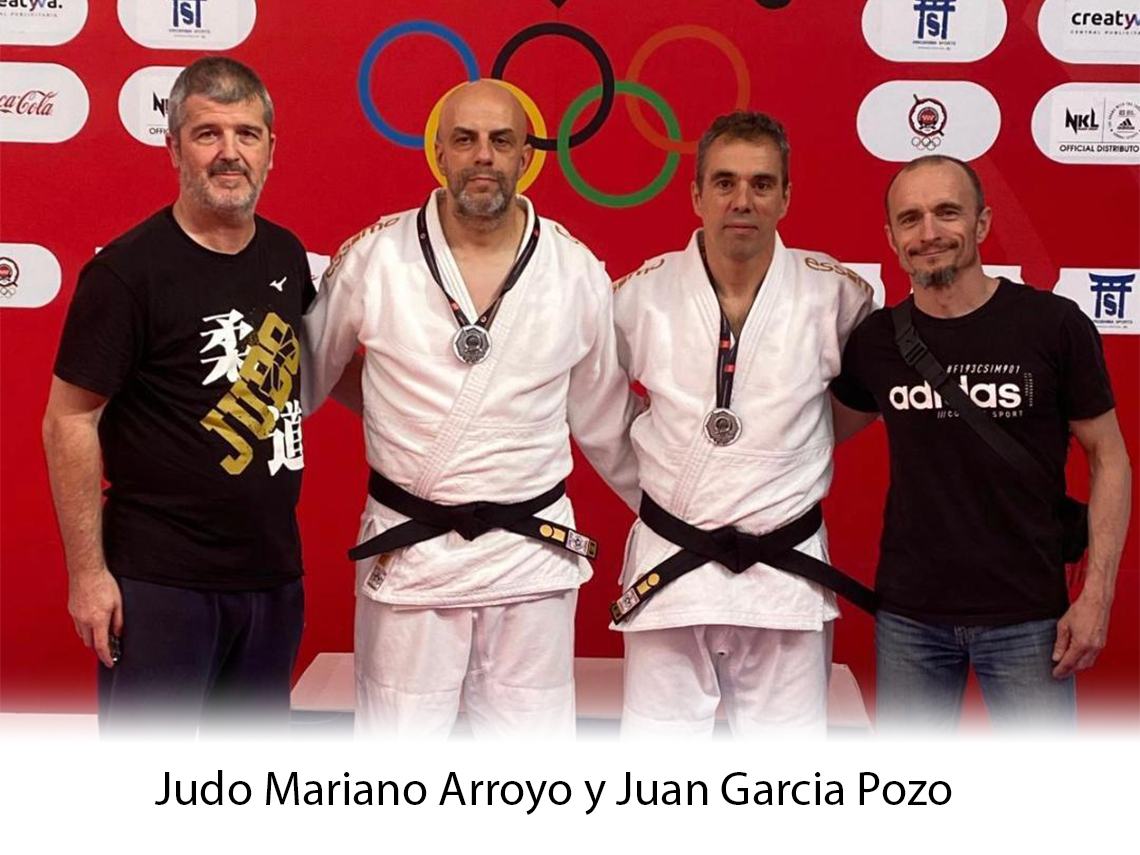 Los torrejoneros, Mariano Arroyo y Juan García Pozo, del Club de Judo Corredor del Henares, subcampeones de Madrid de en katas