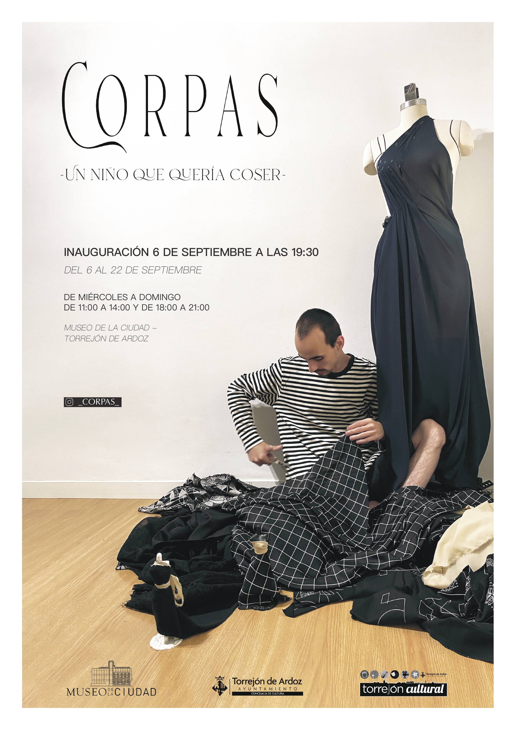 Exposición: Corpas, un niño que quería coser