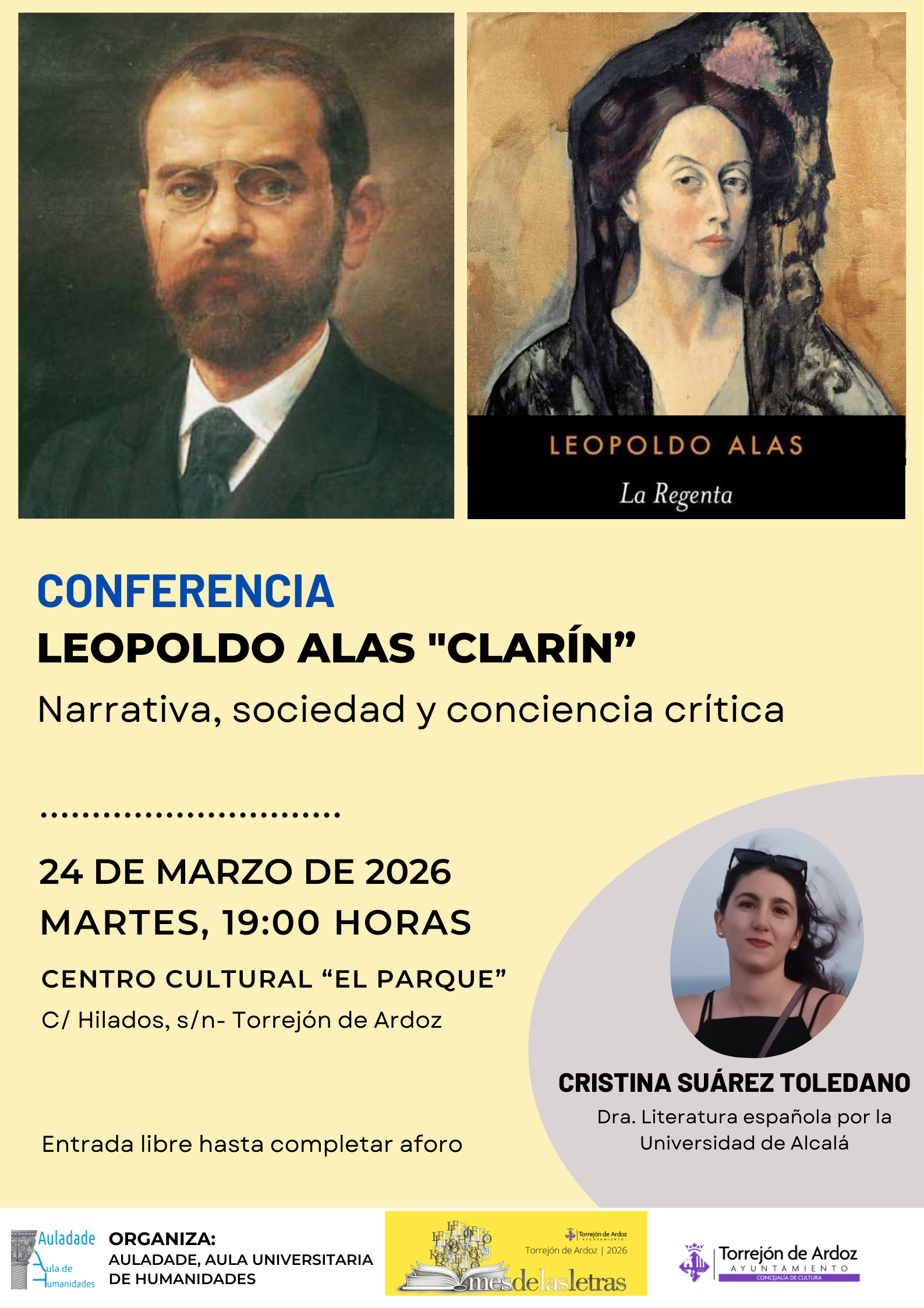 Conferencia: Leopoldo Alas "Clarín"