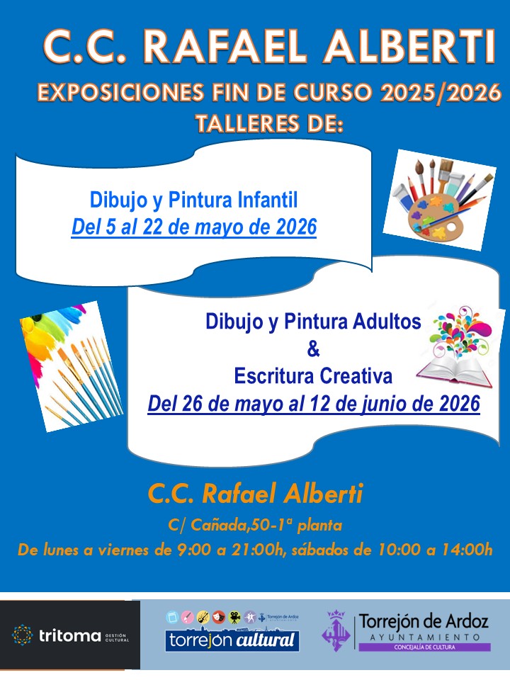 Exposición talleres fin de curso CC Rafael Alberti