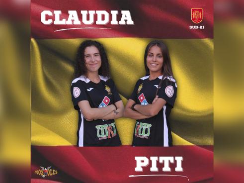 Las torrejoneras, Claudia Bollero y Alicia Voto “Piti”, jugadoras del MRB Móstoles