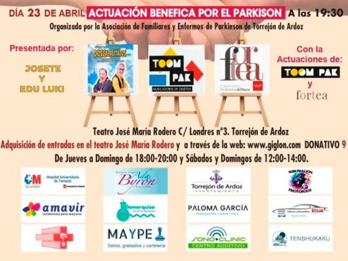 Mañana jueves, 23 de abril, a las 19:30 horas, en el Teatro José María Rodero, la tradicional gala benéfica a favor del Parkinson presentada por “Doscapacitados”