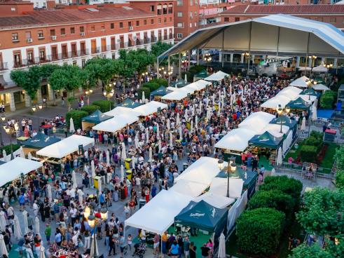 Una imagen de la Plaza Mayor durante la celebración de Saborea el pasado fin de semana