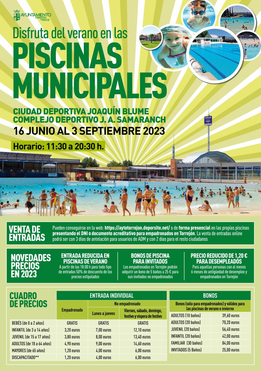 Piscinas municipales 2023