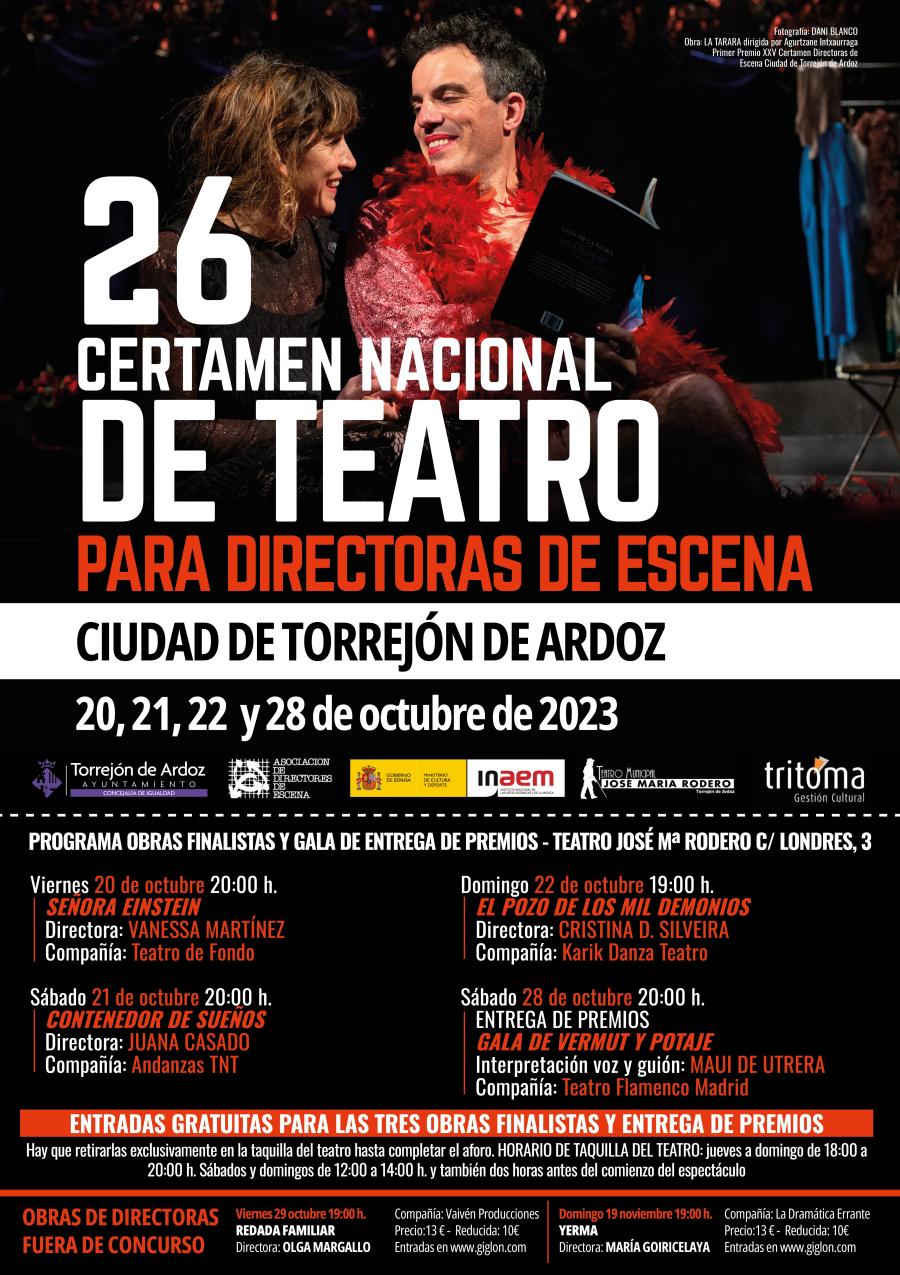 26º Certamen Nacional para Directoras de Escena Ciudad de Torrejón de Ardoz