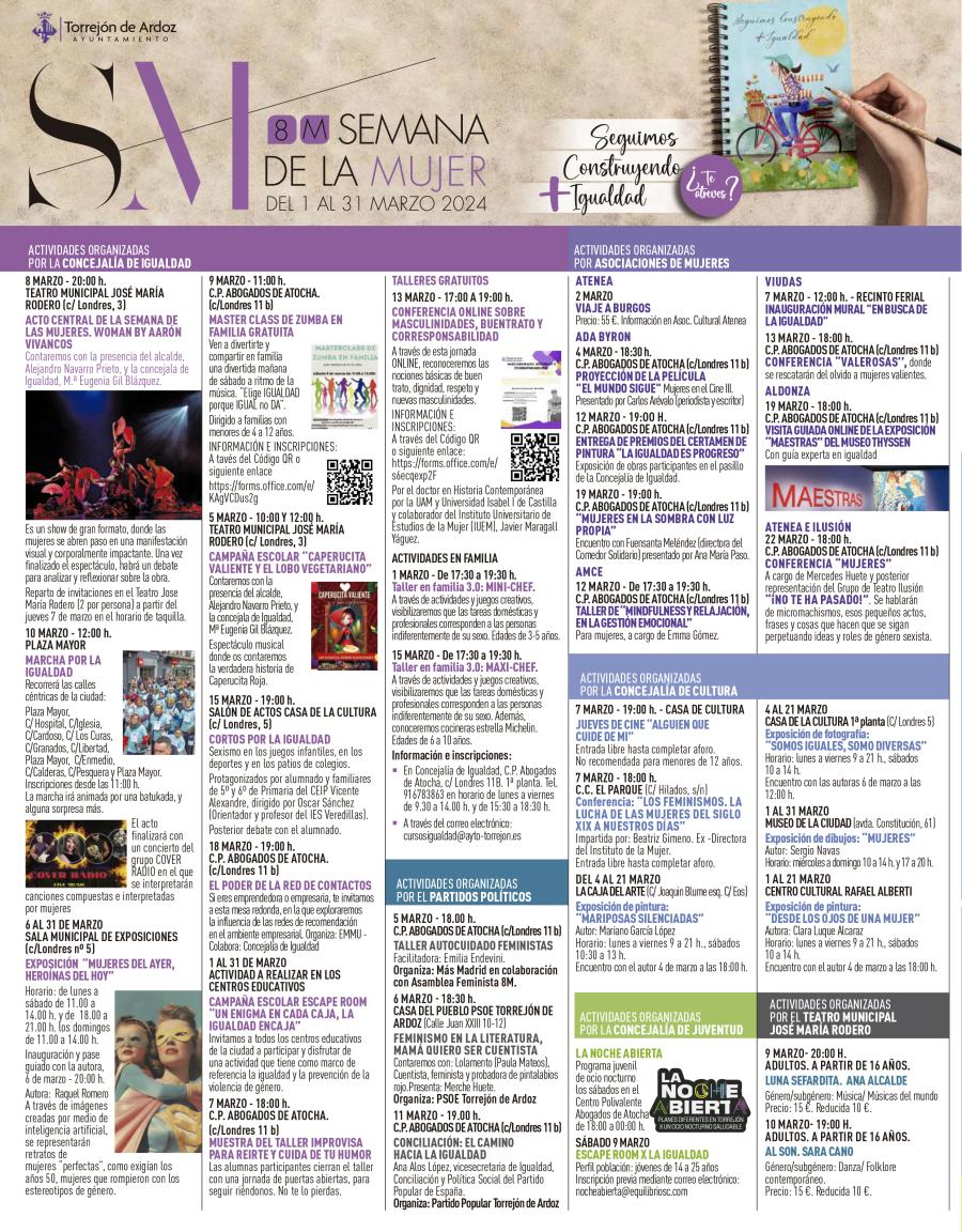 Semana de la Mujer 2024 Torrejón de Ardoz