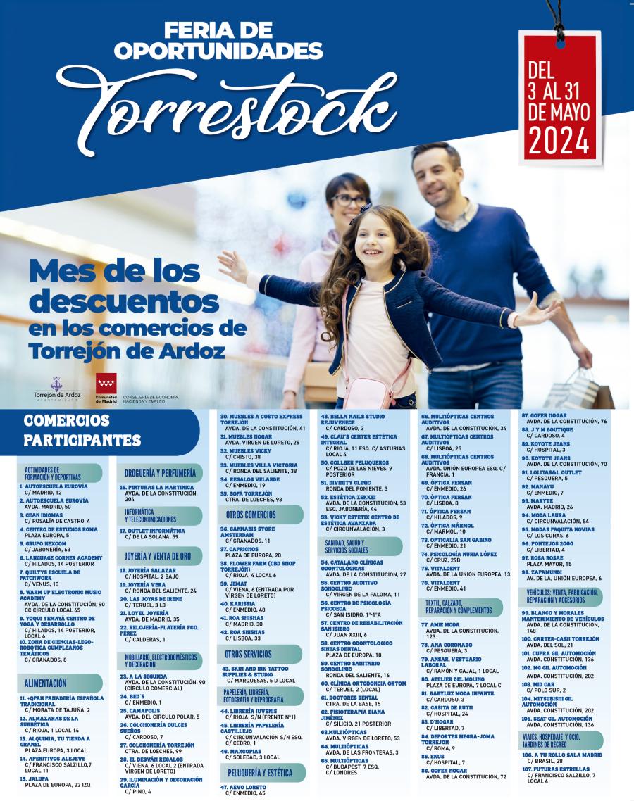 Torrestock 2024 comercios participantes