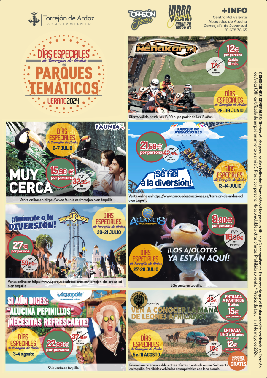 Días Especiales Torrejón de Ardoz verano 2024