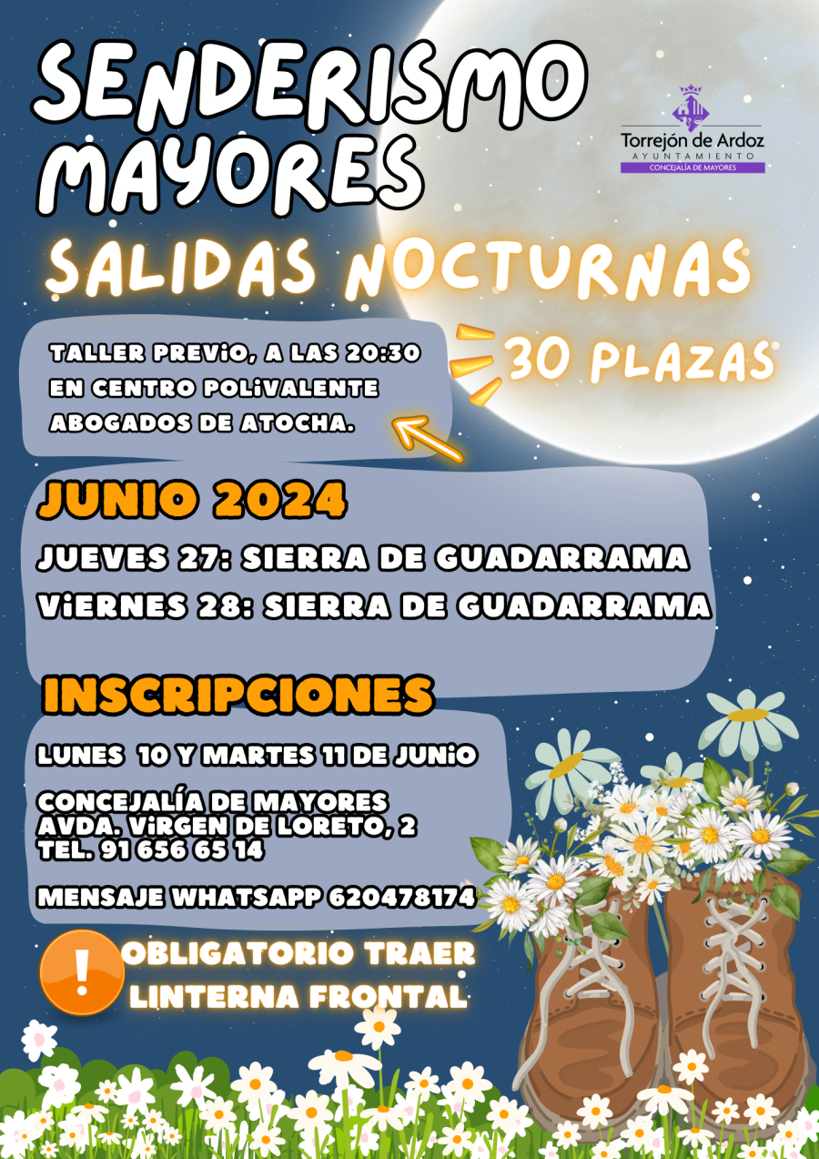 Salidas nocturnas senderismo mayores