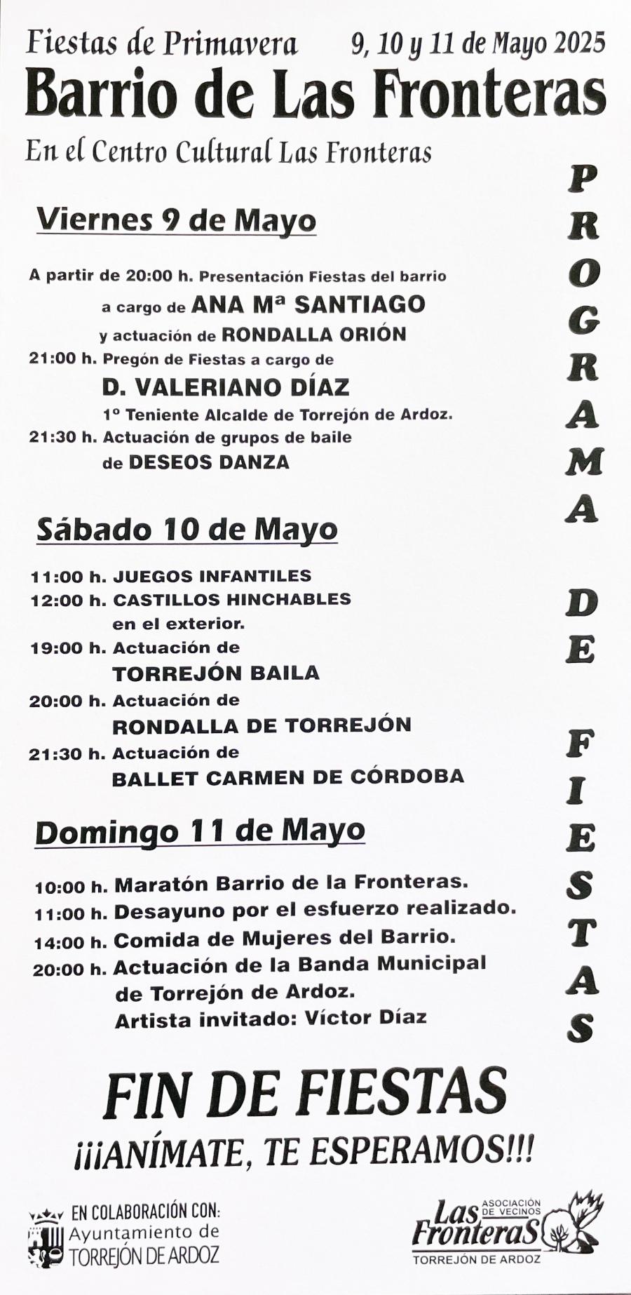 Fiestas Barrio Las Fronteras 2025