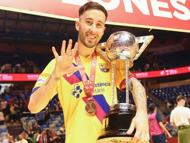 Mario Rivillos, campeón de la Copa de España de fútbol sala