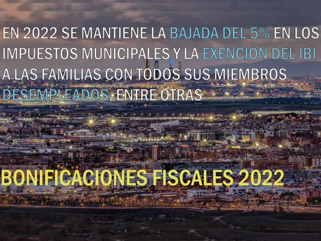 Bonificaciones fiscales 2022 en Torrejón de Ardoz