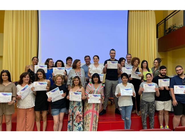 Entregados los diplomas a los 72 alumnos que han superado con éxito una nueva edición de los cursos de formación que ha organizado el Ayuntamiento de Torrejón de Ardoz