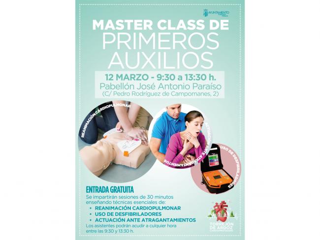 Master Class gratuita de primeros auxilios 