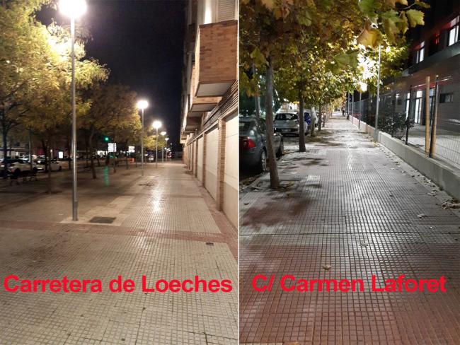 El Ayuntamiento de Torrejón de Ardoz potencia el alumbrado público en la Carretera de Loeches, la calle Carmen Laforet y el Parque Holanda para reforzar la visibilidad y la seguridad en las mismas