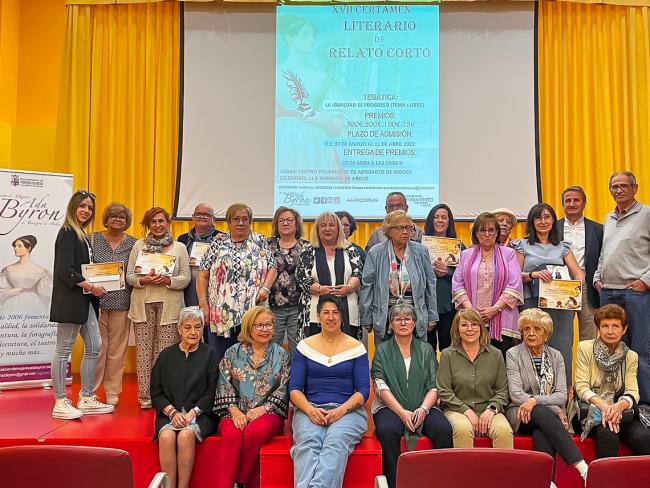 Entregados los premios a los ganadores del XVII Certamen Literario de Relato Corto, organizado por la Asociación de Mujeres de Torrejón de Ardoz Ada Byron