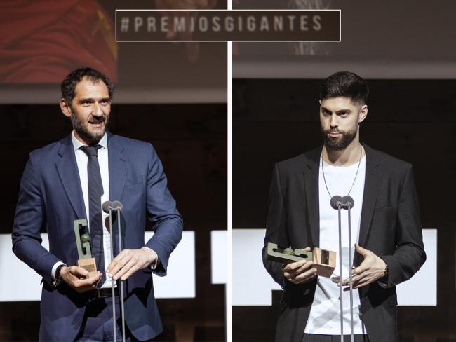  Jorge Garbajosa y Santiago Yusta, dos de los premiados en la 36ª edición de los Premios Gigantes