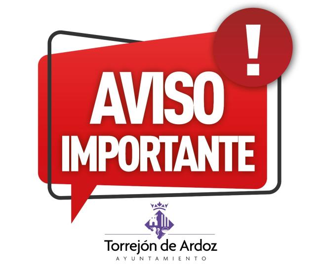 Aviso Importante Ayuntamiento de Torrejón de Ardoz