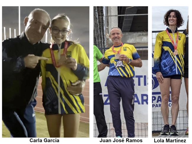 Carla García, Juan José Ramos y Lola Martínez