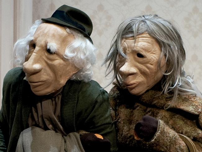 La emotiva obra “André y Dorine”, que combina teatro gestual y el uso de máscaras