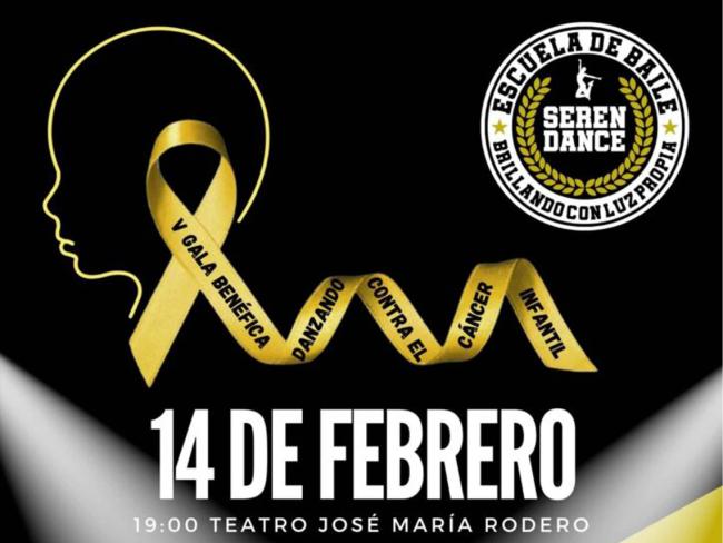 El Teatro Municipal José María Rodero acogerá mañana viernes, 14 de febrero, a las 19:00 horas, la V Gala benéfica “Danzando contra el cáncer infantil” a favor de la Fundación Aladina 