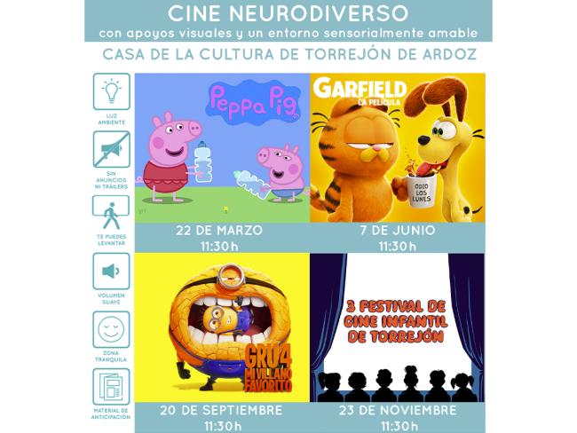 Ciclo de #venTEAlcine, un programa municipal de cine adaptado a personas con trastorno del espectro autista (TEA) y sus familias