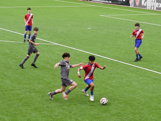 Imagen del partido entre la AD Torrejón CF y el Real Madrid en el Torneo Ciudad de Torrejón