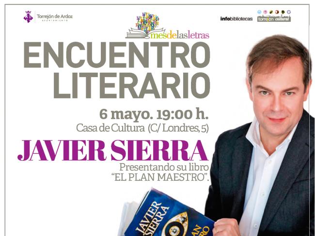 Nueva actividad del Mes de las Letras con el Encuentro Literario de Javier Sierra