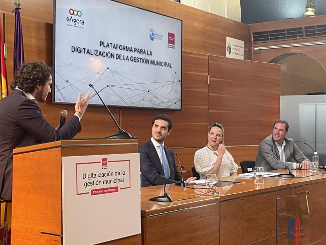 El alcalde, Alejandro Navarro Prieto, en la jornada de presentación de la plataforma piloto eAgora