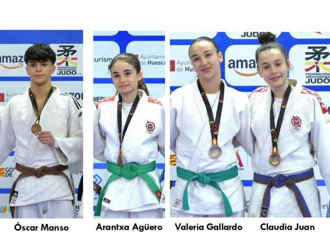 Medallistas en el Campeonato de España infantil y cadete