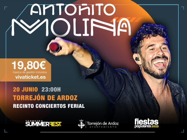 Antoñito Molina, quinto concierto confirmado de las Fiestas Populares
