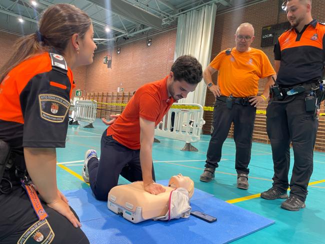 El alcalde en la Master Class gratuita de primeros auxilios