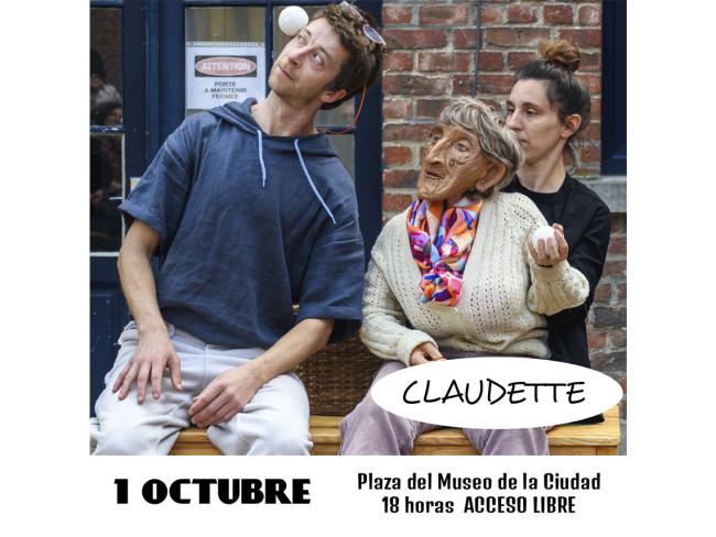 “Claudette”, en la Plaza del Museo de la Ciudad con acceso gratuito
