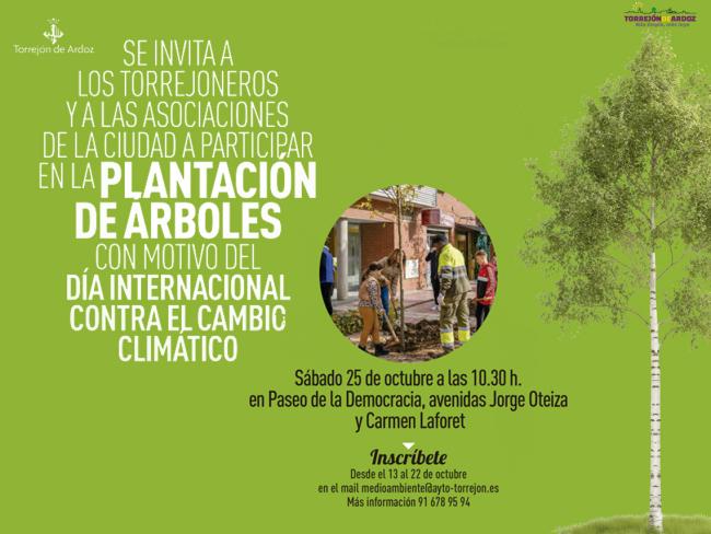 Plantación de árboles con motivo del Día Internacional Contra el Cambio Climático 