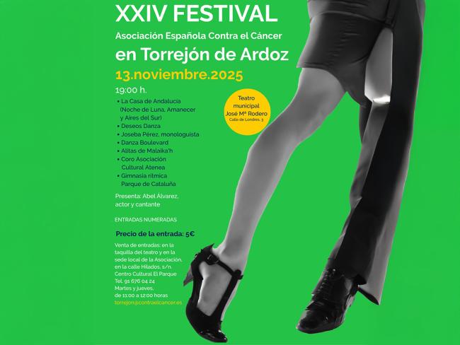 XXIV Festival de Danza de Torrejón de Ardoz a beneficio de la Asociación Española Contra el Cáncer 