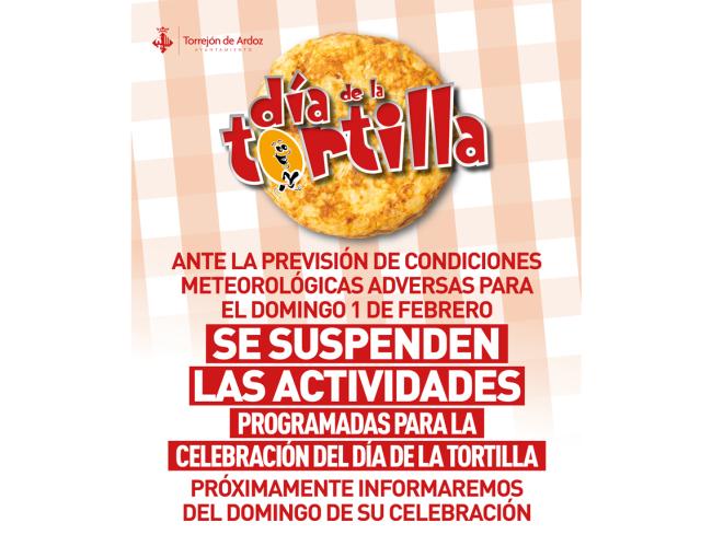 Día de la Tortilla suspensión